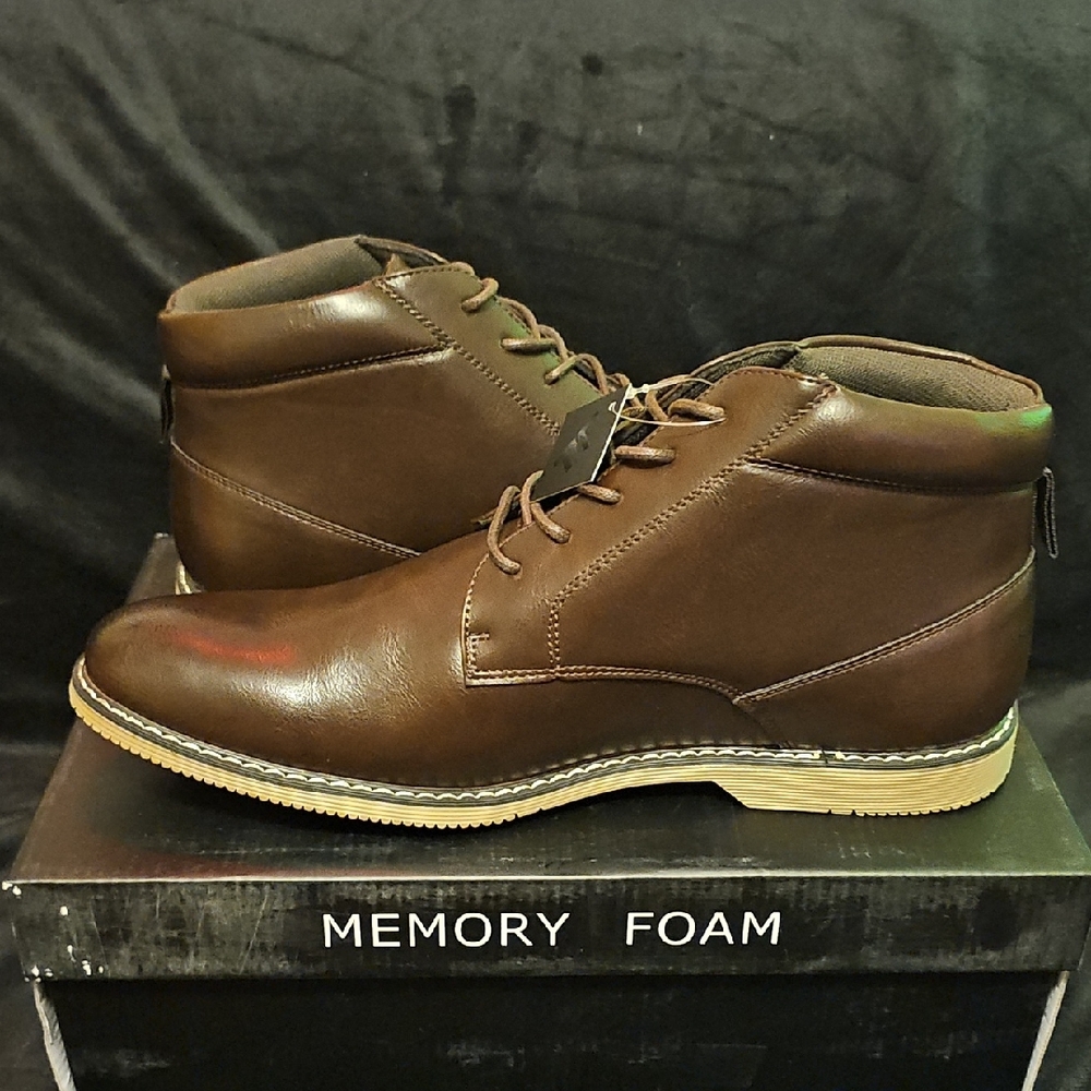 *Brand New* London Fog Men's Chukka Boots in Rich Brown - Picture 7 of 8